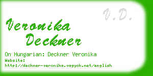 veronika deckner business card